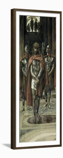 Jesus Leaves the Judgement Hall-James Tissot-Framed Giclee Print