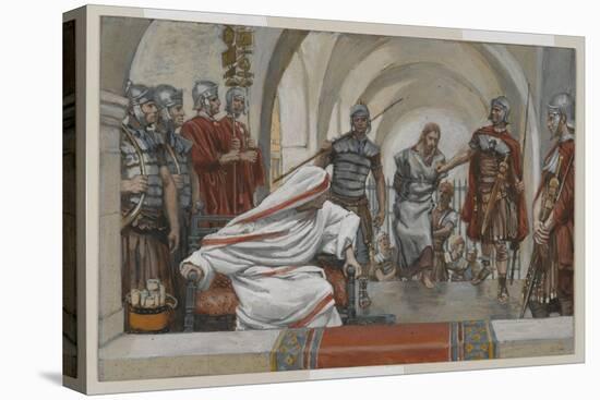 Jesus Led from Herod to Pilate, Illustration from 'The Life of Our Lord Jesus Christ', 1886-94-James Tissot-Stretched Canvas