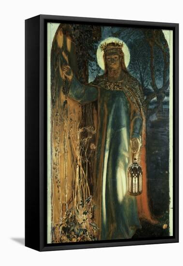 Jesus, Light of the World-William Holman Hunt-Framed Stretched Canvas
