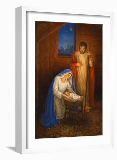 Jesus Mary Joseph-Edgar Jerins-Framed Giclee Print