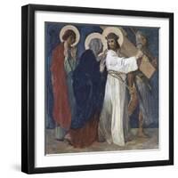 Jesus Meets His Mother (4th Station of the Cross) 1898-Martin Feuerstein-Framed Giclee Print