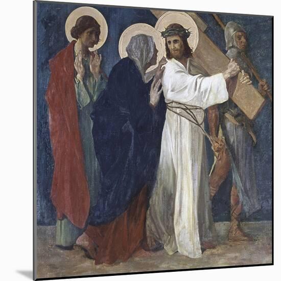 Jesus Meets His Mother (4th Station of the Cross) 1898-Martin Feuerstein-Mounted Giclee Print