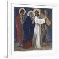 Jesus Meets His Mother (4th Station of the Cross) 1898-Martin Feuerstein-Framed Giclee Print