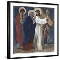 Jesus Meets His Mother (4th Station of the Cross) 1898-Martin Feuerstein-Framed Giclee Print