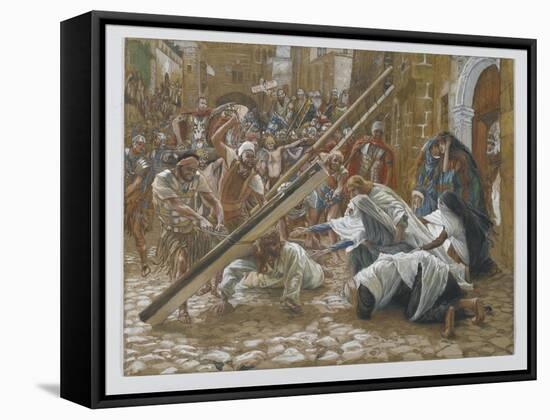 Jesus Meets His Mother, Illustration from 'The Life of Our Lord Jesus Christ', 1886-94-James Tissot-Framed Stretched Canvas