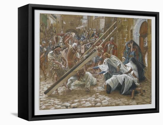 Jesus Meets His Mother, Illustration from 'The Life of Our Lord Jesus Christ', 1886-94-James Tissot-Framed Stretched Canvas