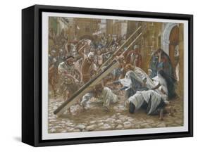 Jesus Meets His Mother, Illustration from 'The Life of Our Lord Jesus Christ', 1886-94-James Tissot-Framed Stretched Canvas