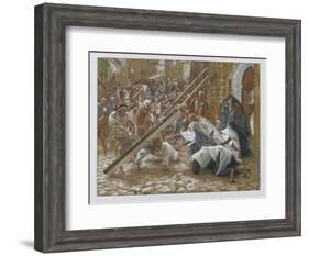 Jesus Meets His Mother, Illustration from 'The Life of Our Lord Jesus Christ', 1886-94-James Tissot-Framed Giclee Print