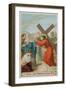 Jesus Meets His Mother. the Fourth Station of the Cross-null-Framed Giclee Print