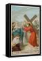Jesus Meets His Mother. the Fourth Station of the Cross-null-Framed Stretched Canvas
