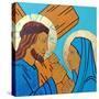 Jesus meets his mother-Sara Hayward-Stretched Canvas