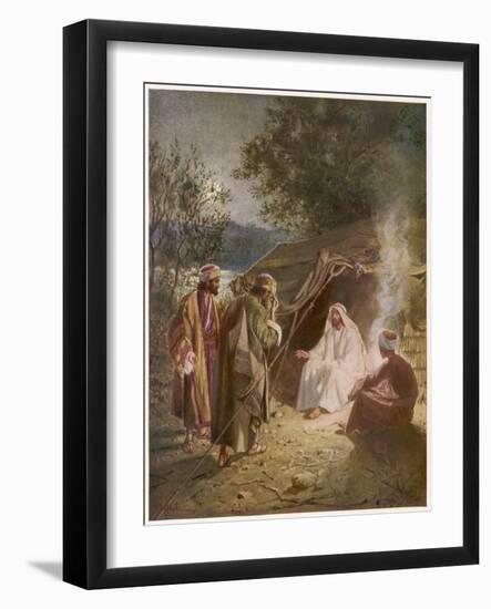 Jesus Meets John, Andrew and Simon Peter-null-Framed Art Print