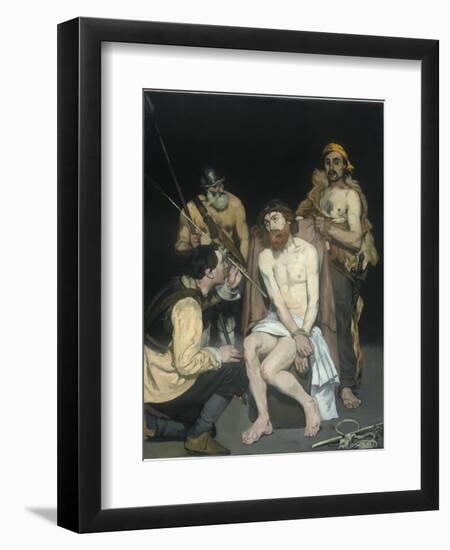 Jesus Mocked by the Soldiers, 1865-Edouard Manet-Framed Premium Giclee Print