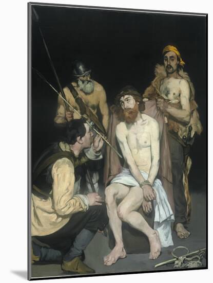 Jesus Mocked by the Soldiers, 1865-Edouard Manet-Mounted Giclee Print