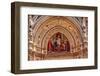 Jesus Mosaic Facade Statues, Duomo Basilica Cathedral Church, Florence, Italy-William Perry-Framed Photographic Print