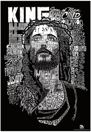 Jesus Names Text Poster' Posters | AllPosters.com