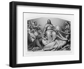 Jesus of Nazareth Depicted as Christ the Consolator-Sydenham Teast Edwards-Framed Art Print