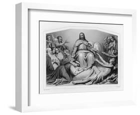 Jesus of Nazareth Depicted as Christ the Consolator-Sydenham Teast Edwards-Framed Art Print