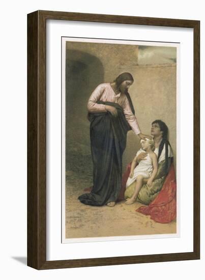 Jesus of Nazareth Jesus as the Healer-null-Framed Art Print