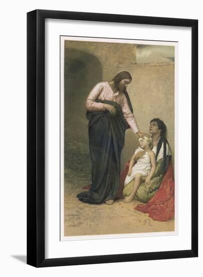 Jesus of Nazareth Jesus as the Healer-null-Framed Art Print