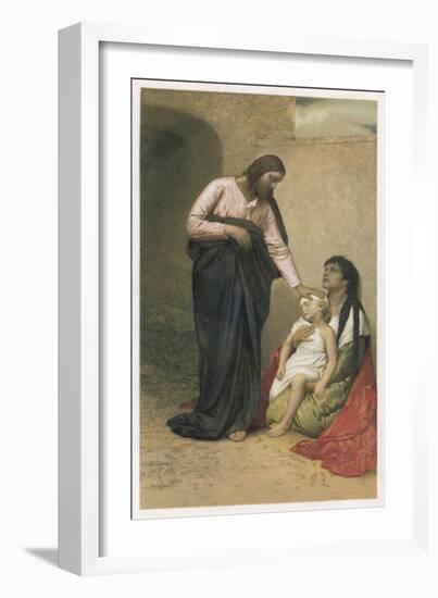 Jesus of Nazareth Jesus as the Healer-null-Framed Art Print