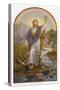 Jesus of Nazareth Religious Leader of Jewish Origin-Leonard Pownall-Stretched Canvas