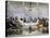 Jesus Offering the Disciples Wine at the Last Supper-null-Stretched Canvas