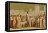 Jesus on a Donkey-null-Framed Stretched Canvas