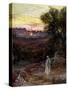Jesus on the Mount of Olives - Bible-William Brassey Hole-Stretched Canvas