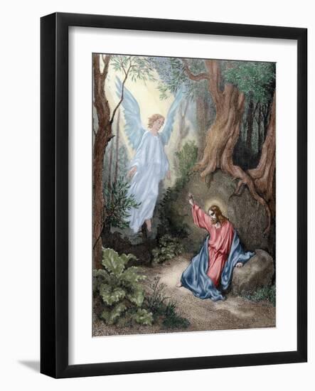 Jesus on the Mount of Olives-null-Framed Giclee Print