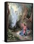 Jesus on the Mount of Olives-null-Framed Stretched Canvas