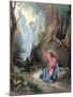 Jesus on the Mount of Olives-null-Mounted Giclee Print