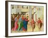 Jesus Opens the Eyes of a Man Born Blind, 1311-Duccio di Buoninsegna-Framed Giclee Print