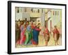 Jesus Opens the Eyes of a Man Born Blind, 1311-Duccio di Buoninsegna-Framed Giclee Print