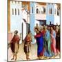 Jesus Opens the Eyes of the Man Born Blind, 1311-Duccio di Buoninsegna-Mounted Giclee Print