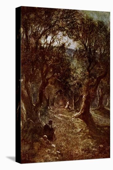 Jesus Praying in the Garden of Gethsemane-William Brassey Hole-Stretched Canvas