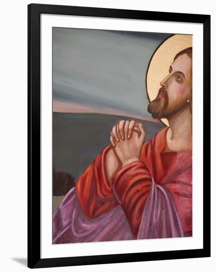 Jesus Praying, St. Anthony Coptic Church, Jerusalem, Israel, Middle East-Godong-Framed Photographic Print