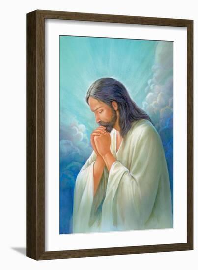 Jesus Praying-Christo Monti-Framed Giclee Print