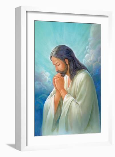 Jesus Praying-Christo Monti-Framed Giclee Print