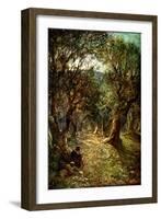 Jesus prays at Gethsemane - Bible-William Brassey Hole-Framed Giclee Print