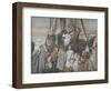 Jesus Preaches in a Ship from 'The Life of Our Lord Jesus Christ'-James Jacques Joseph Tissot-Framed Giclee Print