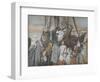 Jesus Preaches in a Ship from 'The Life of Our Lord Jesus Christ'-James Jacques Joseph Tissot-Framed Giclee Print