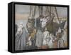 Jesus Preaches in a Ship from 'The Life of Our Lord Jesus Christ'-James Jacques Joseph Tissot-Framed Stretched Canvas