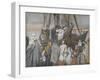 Jesus Preaches in a Ship from 'The Life of Our Lord Jesus Christ'-James Jacques Joseph Tissot-Framed Giclee Print