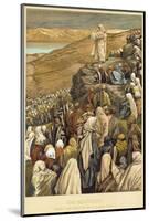 Jesus Preaches the Sermon on the Mount-James Tissot-Mounted Photographic Print