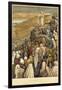 Jesus Preaches the Sermon on the Mount-James Tissot-Framed Photographic Print