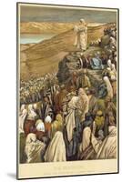 Jesus Preaches the Sermon on the Mount-James Tissot-Mounted Photographic Print
