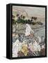 Jesus Preaching by the Seashore, Illustration for 'The Life of Christ', C.1886-96-James Tissot-Framed Stretched Canvas