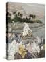 Jesus Preaching by the Seashore, Illustration for 'The Life of Christ', C.1886-96-James Tissot-Stretched Canvas