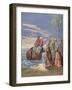 Jesus Preaching in the Sea of Galilee-Gustave Dore-Framed Giclee Print